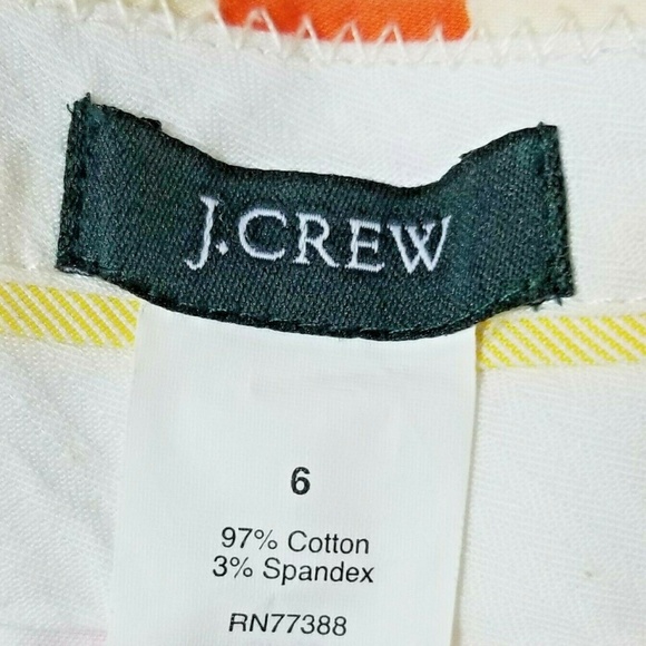 J. Crew women's size 6 orange camo mini skirt sz 6 - Picture 2 of 8